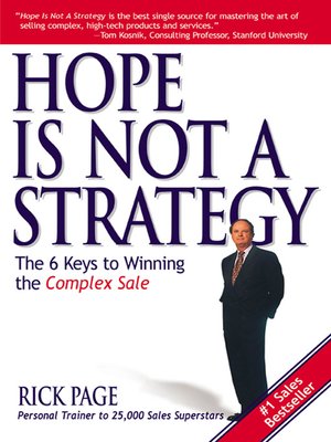 cover image of Hope Is Not a Strategy